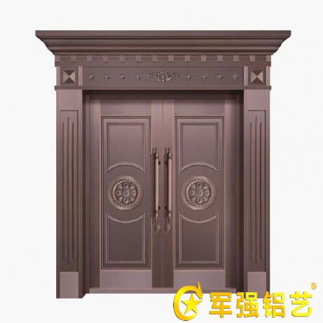 純銅雙開別墅門